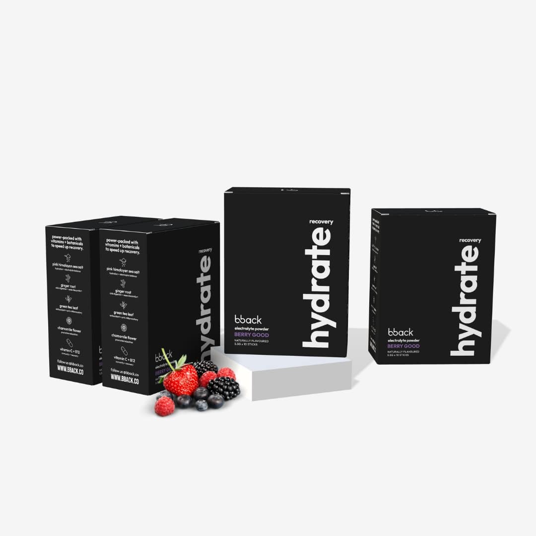 bback hydrate berry recovery boost  (4 boxes)